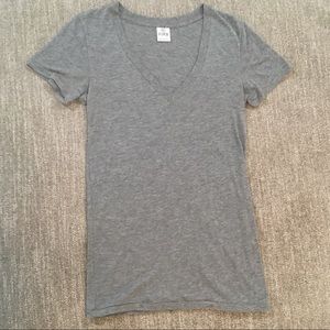 VS PINK Grey V-neck Shirt Size XS